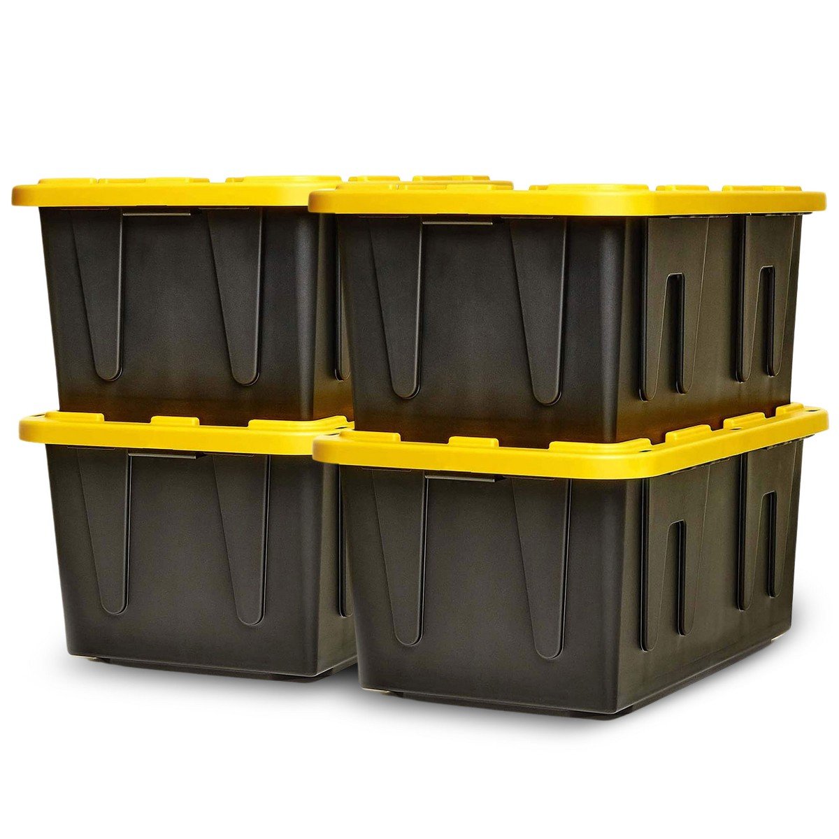 GUEST_c9cc2761-a9d2-4083-8ab8-ffe64f400cae.jpg Homz Durabilt Heavy Duty 27 Gallon Plastic Organizer Storage Bin Tote (2 Pack) - Image 1