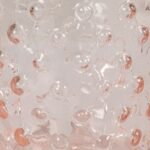 Storied Home Hand-Blown Glass and Stainless Steel Hobnail Cocktail Shaker, Pink and Gold - Image 4