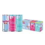 Red Bull Sugarfree Variety Pack Energy Drink, Caffeinated - Zero, Peach, Iced Vanilla Berry - 12pk/8.4 fl oz Cans