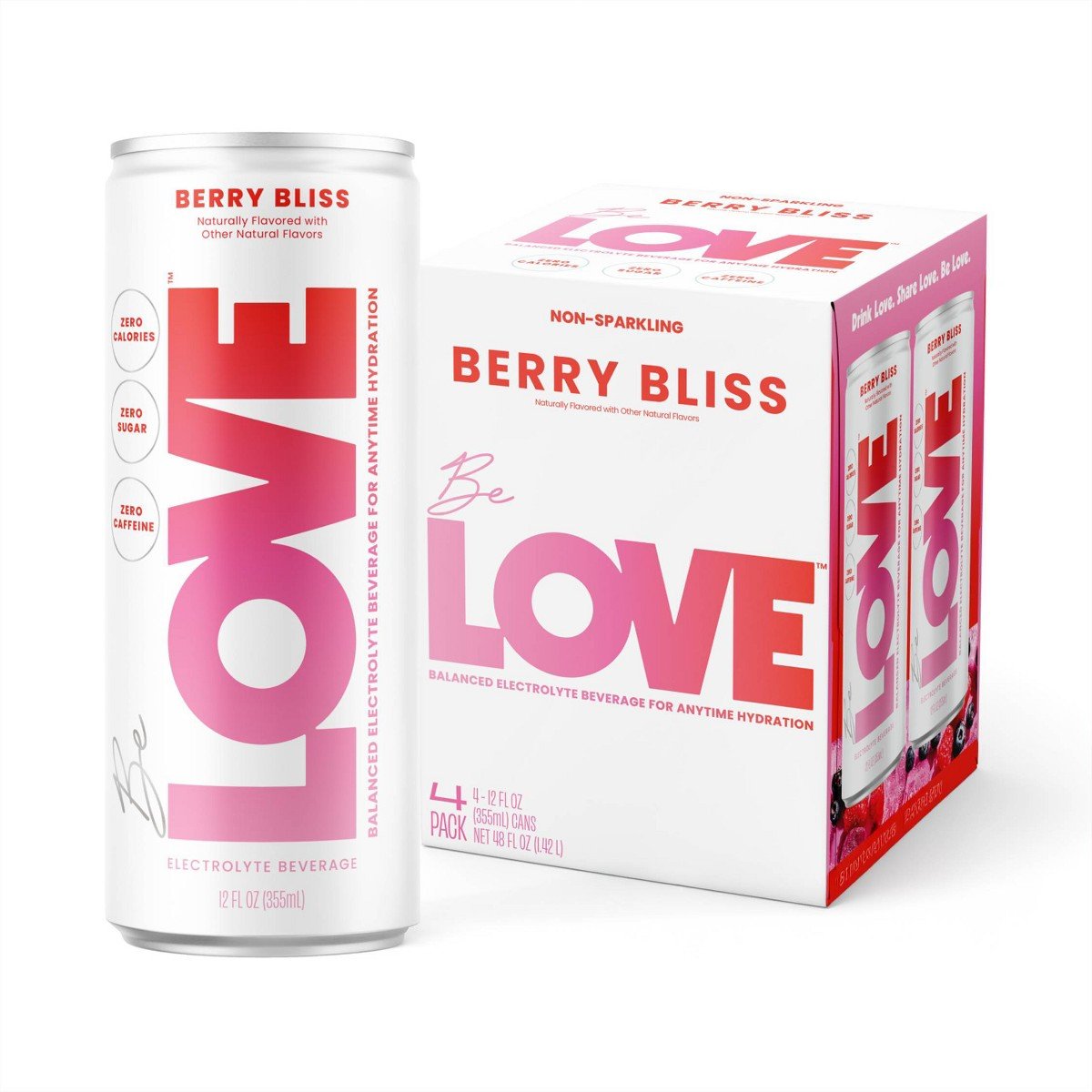 GUEST_caee2a7c-a746-463e-a9b1-a6266d87c03c.jpg Be Love Berry Bliss Lightly Flavored Still Electrolyte Drink 4pk/12 fl oz: Non-Caffeinated - Image 1