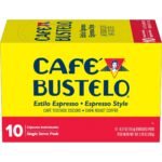 Café Bustelo Espresso Style Dark Roast Keurig K-Cup Coffee Pods - 10ct