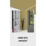 Vintiquewise Gold Round Vertical Design Umbrella Holder Stand for Indoor and Outdoor with Drip Water Tray - Image 2