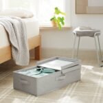 Underbed Fabric Bin with Lid Light Gray - Brightroomâ„¢ - Image 3