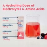 NativePath Hydrate Electrolyte Stick Packs - Zero Sugar with 2,000mg BCAAs, Mixed Berry, 30 Servings - Image 5