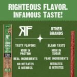 Righteous Felon Craft Jerky Lemon Pepper Turkey Meat Stick - 9g Protein - 1oz - Image 6
