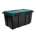 IRIS 2pk 20gal Remington Airtight Footlocker Weathertight Storage Bins with Lids Heavy Duty Containers - Image 3