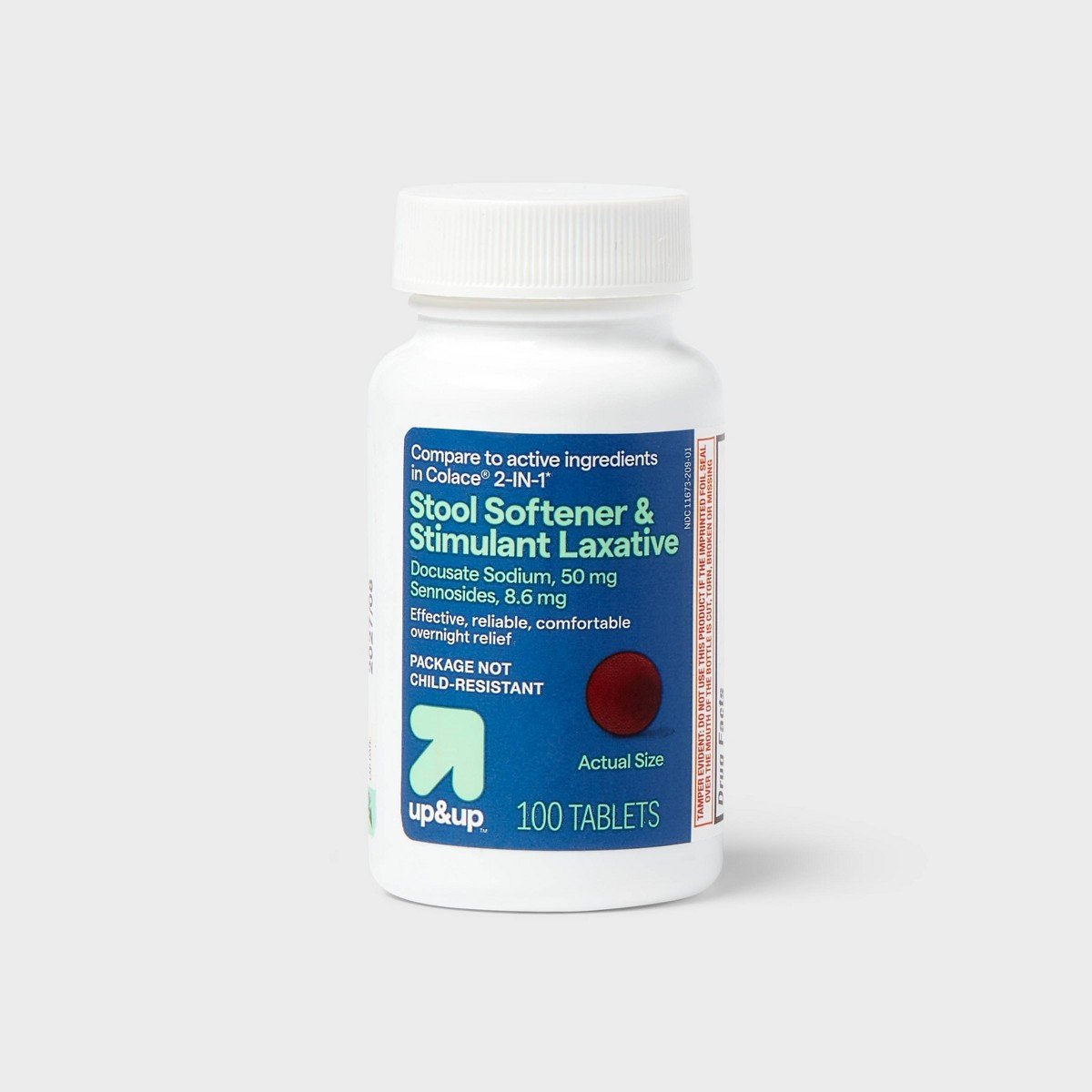 GUEST_cd62a5e8-f814-4b8f-94d4-80d60d1c9eef.jpg Laxative with Stool Softener Tablets - 100ct - up&up™ - Image 1