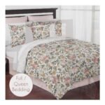 Sweet Jojo Designs Fabric Storage Bins Set Floral Vintage Pink Green and Yellow - Image 2