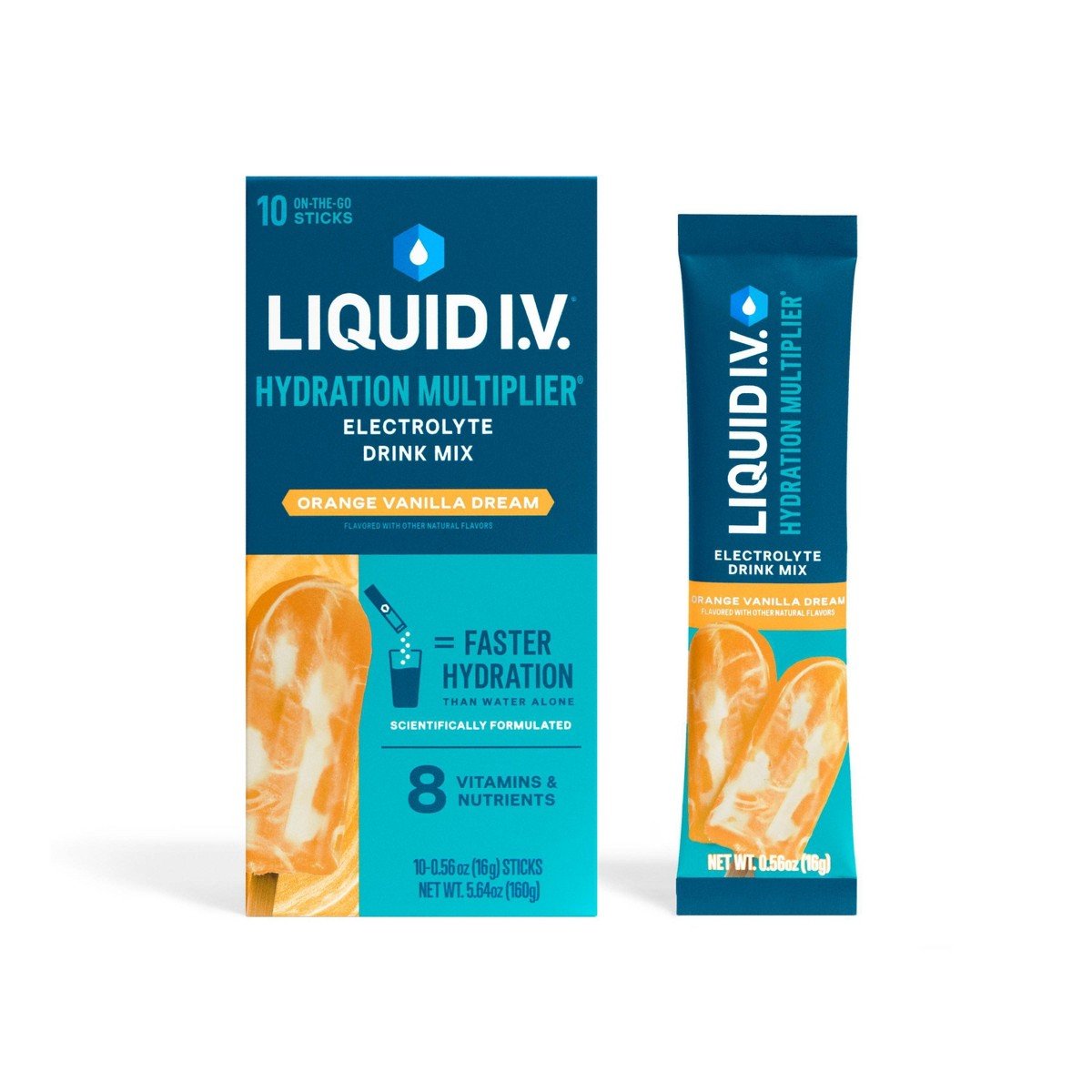 GUEST_ce780d0a-77bc-46ff-b7a3-462b1bfe6015.jpg Liquid I.V. Hydration Multiplier Electrolyte Drink Mix Powder - Orange Vanilla Dream - 5.64oz/10ct - Image 1