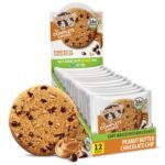 Lenny & Larry's Chewy Soft Baked Vegan Non-GMO High Fiber Protein Cookie - Peanut Butter Chocolate Chip - 16g Plant Protein - 4oz/12pk
