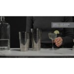 Viski Staghead Boston Shaker Tins, Stainless Steel Cocktail Shaker for Espresso Martini, Margarita, Wedding Gifts, Home Bar, 28 oz & 18 oz, Silver - Image 2