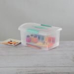 Sterilite Medium Nesting ShowOffs, Stackable Storage Bin with Latch Lid, 18 Pack - Image 5
