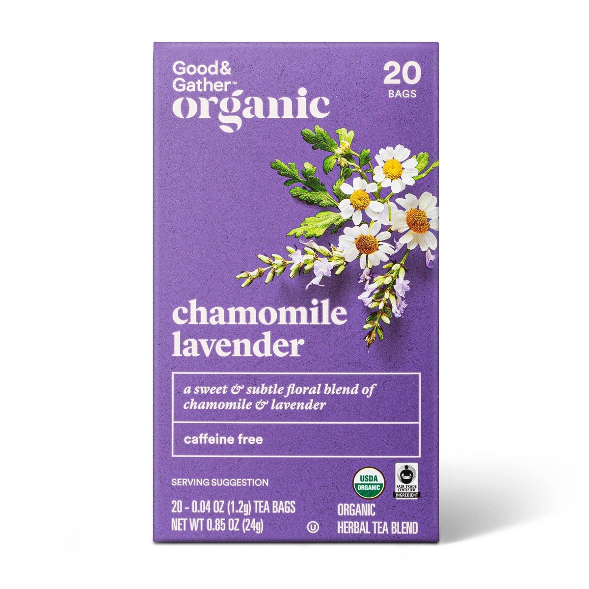 GUEST_d02dcd50-7b87-48a0-9fc0-92b18d5aedd6.jpg Organic Chamomile Lavender Tea - 20ct - Good & Gatherâ„¢ - Image 1