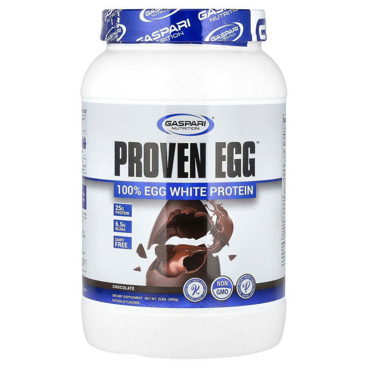 GUEST_d034d1f0-b741-44c7-8e3d-a189358fc4c5.jpg Gaspari Nutrition Proven Egg™, 100% Egg White Protein, Chocolate, 2 lbs (900 g) - Image 1