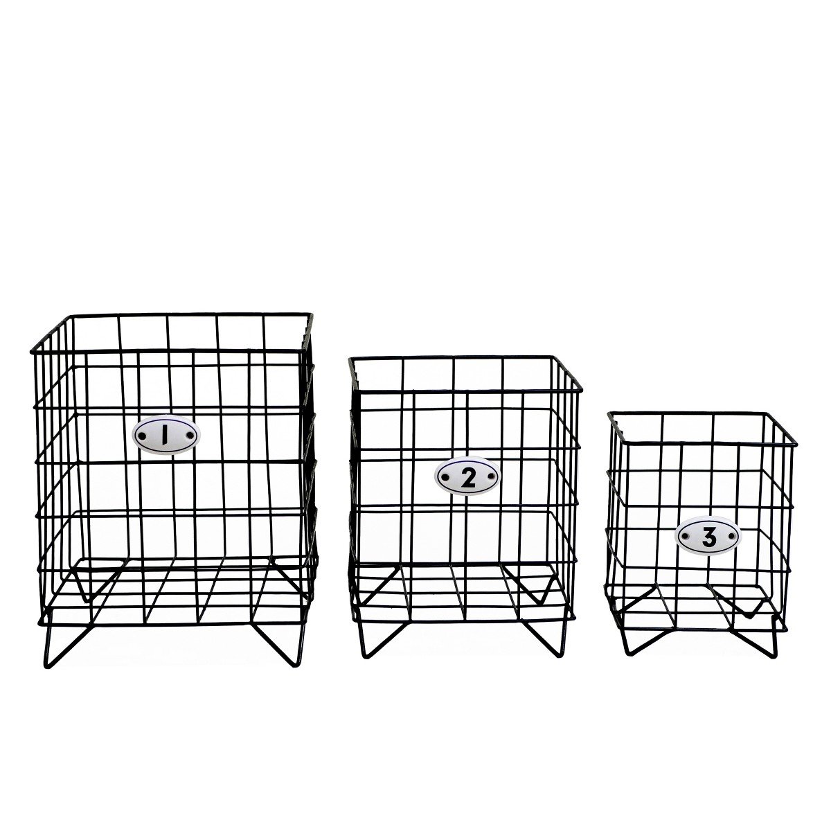 GUEST_d17ce5d0-4cb2-4973-b764-50827b01b5ac.jpg VIP Metal 8.5 in. Black Wired Baskets Set of 3 - Image 1
