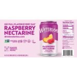 Waterloo Raspberry Nectarine Sparkling Water - 8pk/12 fl oz Cans: Non-Caffeinated - Image 6