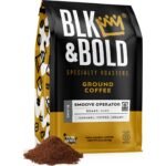 BLK & Bold Specialty Beverages Smoove Operator Dark Roast Ground Coffee - 12oz: Honduran Arabica Beans, Caramel, Toffee