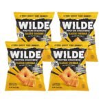 WILDE 12g On the Go Snacks Protein Crackers - Classic Cheddar - 1.06oz/4ct: 4.24 oz, Ready to Eat - Image 2