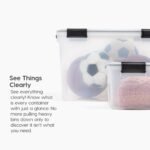 IRIS 74 Qt Airtight Plastic Storage Bin with Lid and Seal and Secure Latching Buckles, 4Pk - Image 5