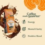 Four Sigmatic Lion's Mane Chaga Mushroom Dark Roast Ground Coffee - 10oz: Organic Certified, Fair Trade Certified, Gluten-Free - Image 3