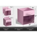 Sorbus 13 Inch 6 Pack Collapsible Fabric Storage Bins with Clear Window - for Organizing Clothes, Toys, Books, Shelves, Closets & more - Image 3
