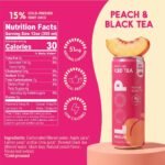 LOOP Peach Black Tea Sparkling Iced Tea - 12 fl oz - Image 4