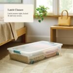 60qt Underbed Clear Storage Bin with Latches - Brightroom - Image 5