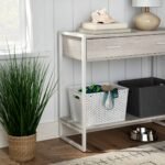 Large Y-Weave Decorative Storage Basket White - Brightroom Cut-Out Handles, Fits 11" Cube System - Image 2