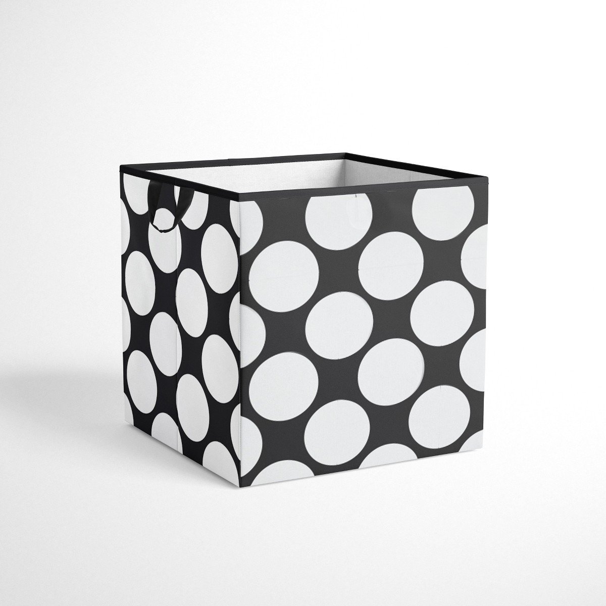 GUEST_d7318680-e511-4e10-9eb5-0b6faf9348aa.jpg Bacati - Dots/Pin Stripes Black/White Storage Box Small - Image 1