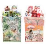 Wrapables Seasons Scenery PET Scrapbooking Stickers for Scrapbooking, Junk Journals, Stationery, DIY Crafts, Water Bottles (Set of 2), Spring Summer