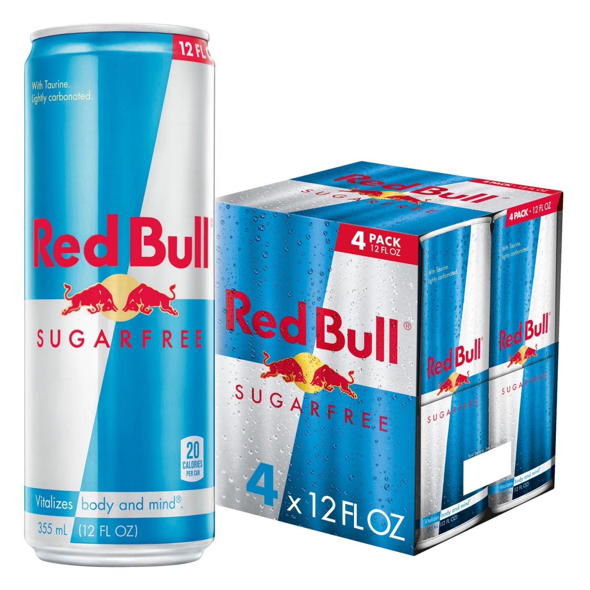 GUEST_d81298bc-cb27-4107-b81e-0920beff4e9c Red Bull Sugarfree Energy Drink, Caffeinated - 4pk/12 fl oz Cans - Image 1