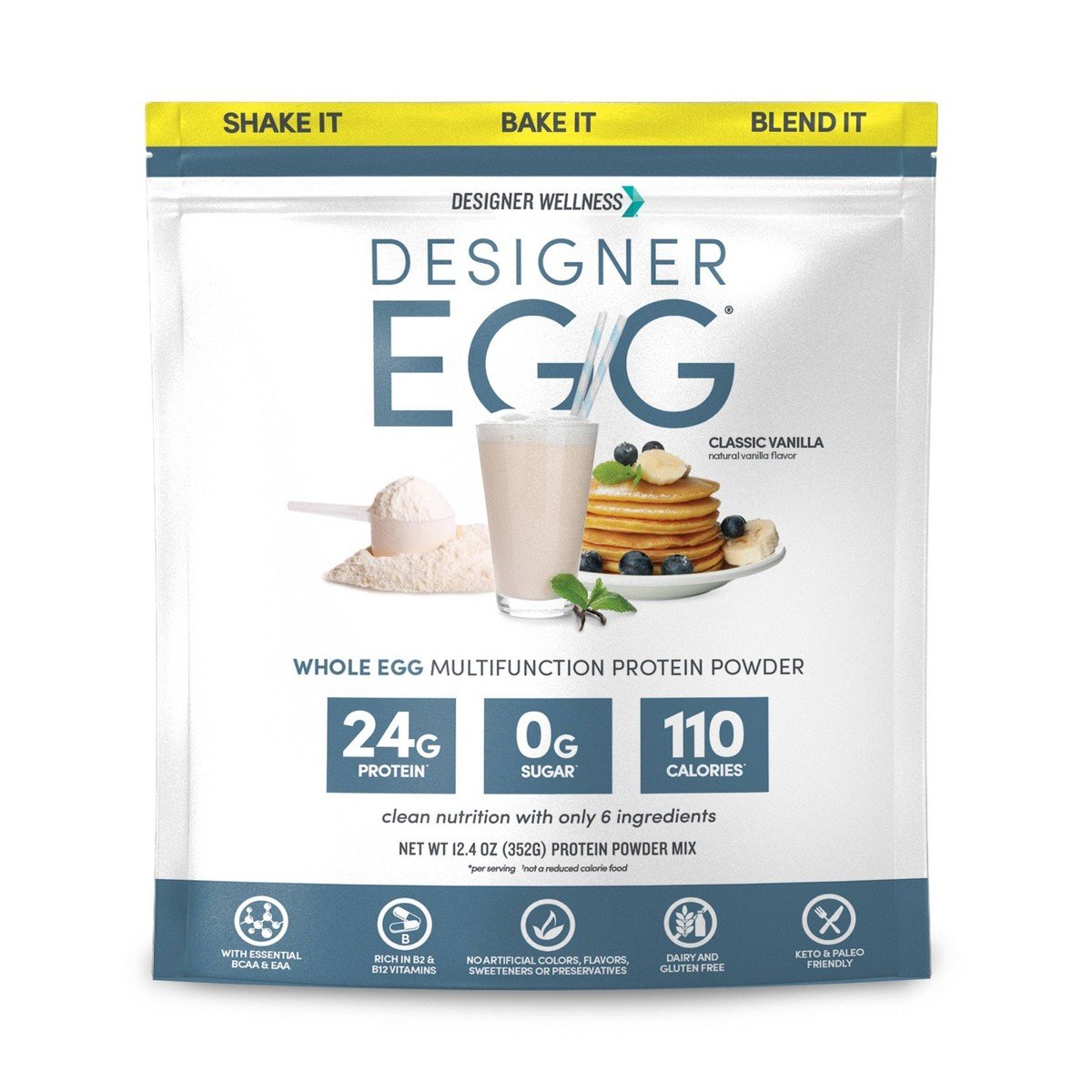 GUEST_d88d8e47-72fd-4093-89bb-a8766c9b625c.jpg Designer Protein Egg Paleo and Keto Friendly Egg White & Yolk Protein Powder - Classic Vanilla - 12.4oz - Image 1