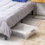 IRIS 40qt Underbed Plastic Storage Container with Lid Clear: Stackable, Transparent, Built-In Handles - Image 5