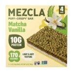 Mezcla Plant Based Matcha Vanilla Protein Bars - 10g Protein - 5.6oz/4ct