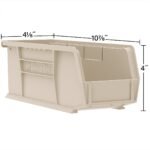 Akro-Mils 12 Pack AkroBins Plastic Storage Bins, Space-Saving Organizers, Yellow - Image 2