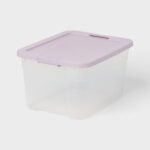 66qt Latching Storage Box Versatile Green Lid and Latch Clear - Brightroom - Image 7