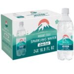 IRIS Sparkling Natural Mineral Water, 16.9 fl oz (500ml) Bottles, 24Pk