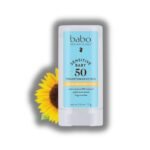 Babo Botanicals Sensitive Baby Mineral Sunscreen Stick SPF 50 | water resistant and created with natural origin mineral zinc oxide - (0.6 oz)