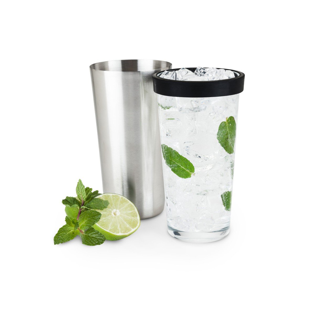 GUEST_dac0d78d-4786-4787-a5b5-5699ee7d3b44.jpg True Barkeep Boston Shaker, Stainless Steel and Clear Glass Drink Mixers for Cocktails, Birthday Party, BBQ, Home Bar, 28 oz & 16 oz, Set of 2 - Image 1