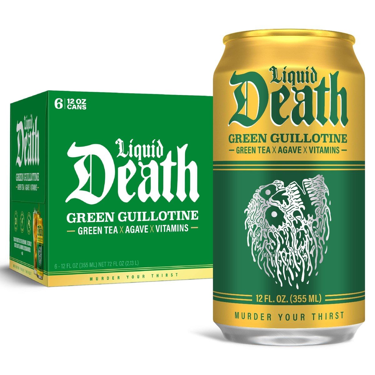 GUEST_db1f6313-b50e-47e2-813a-2dd3438eedb2.jpg Death Green Guillotine Tea - 6pk/12 fl oz Cans: Caffeinated - Image 1