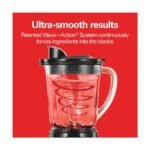 Hamilton Beach Blender w/chopper 58149: 12-Speed, 400W, Ice Crushing, Smoothies, Dishwasher-Safe, Black - Image 5