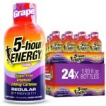 5-hour ENERGY Regular Strength Shots, Grape Flavor, 1.93 Fl Oz, 24 Pack