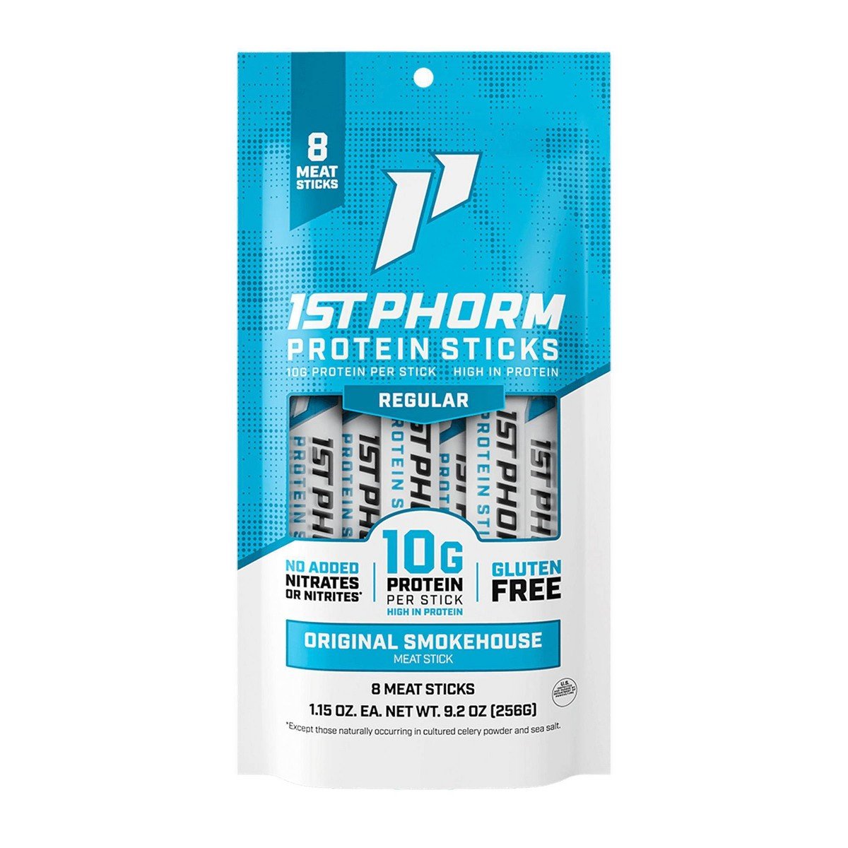 GUEST_dcd20911-2594-4ee9-a9d0-22910ac88e45.jpg 1st Phorm Original Smokehouse Protein Meat Sticks - 9.2oz/8ct - Image 1