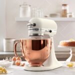 KitchenAid 5qt 10-Speed Stand Mixer with Copper Bowl Fresh Linen - Hearth & Hand™ with Magnolia: Metal, 325W, 22.8 lbs - Image 4