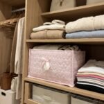 Alilang Quilted Heart Gingham Rectangular Storage Bin with Bow & Lace Accent - Pink - Image 3