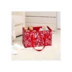 The Lakeside Collection Closet Shoe Storage Organizer Bag in Fashion Prints - Red Floral - Image 2
