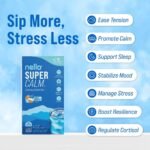 Nello Supercalm Calming Drink Mix Supplement Powder - Blue Coconut - 10ct - Image 4