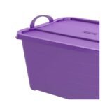 Life Story 55 Quart Stackable Storage Bin, Light Duty Container, Purple, 6 Pack - Image 5