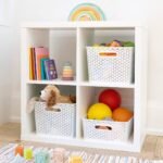Large Y-Weave Decorative Storage Basket White - Brightroom Cut-Out Handles, Fits 11" Cube System - Image 3