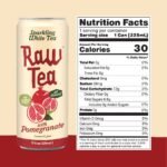 Raw Tea Sparkling White Tea with Pomegranate Juice - 11fl oz Can - Image 4